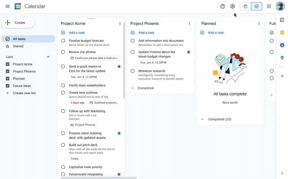 Ended Using Google Tasks - screenshot 5