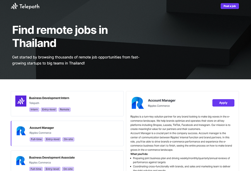 I Built A Job Board Using No Code Tools - screenshot 1